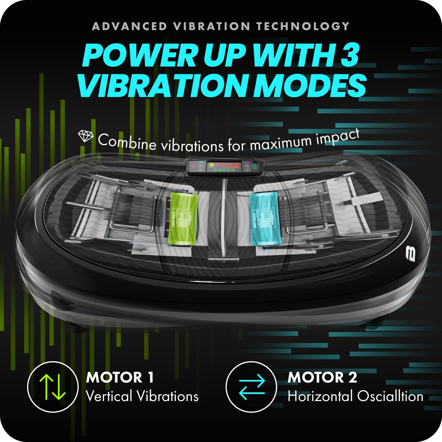 3D Dual Motor Vibration Plate