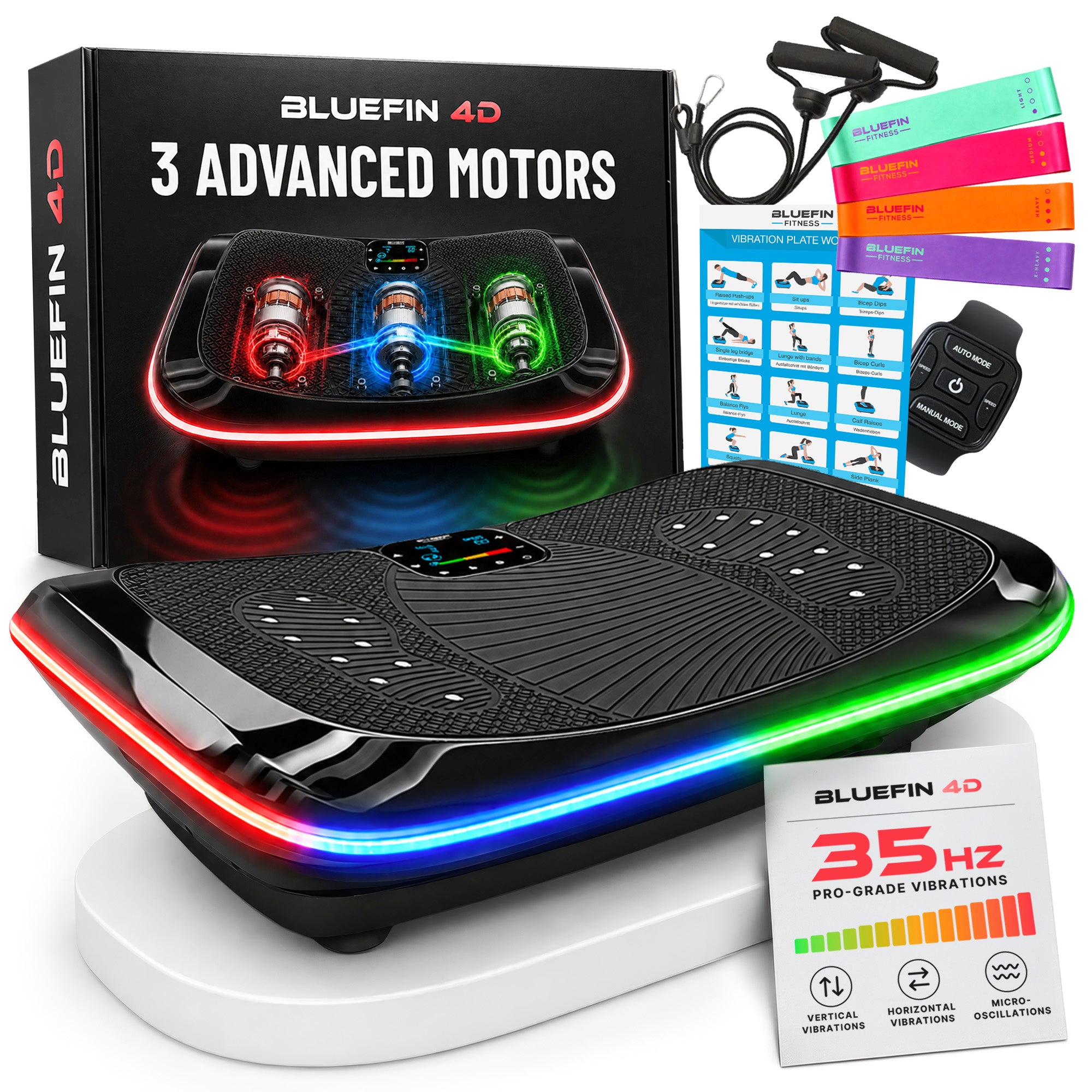 4D Triple Motor Vibration Plate