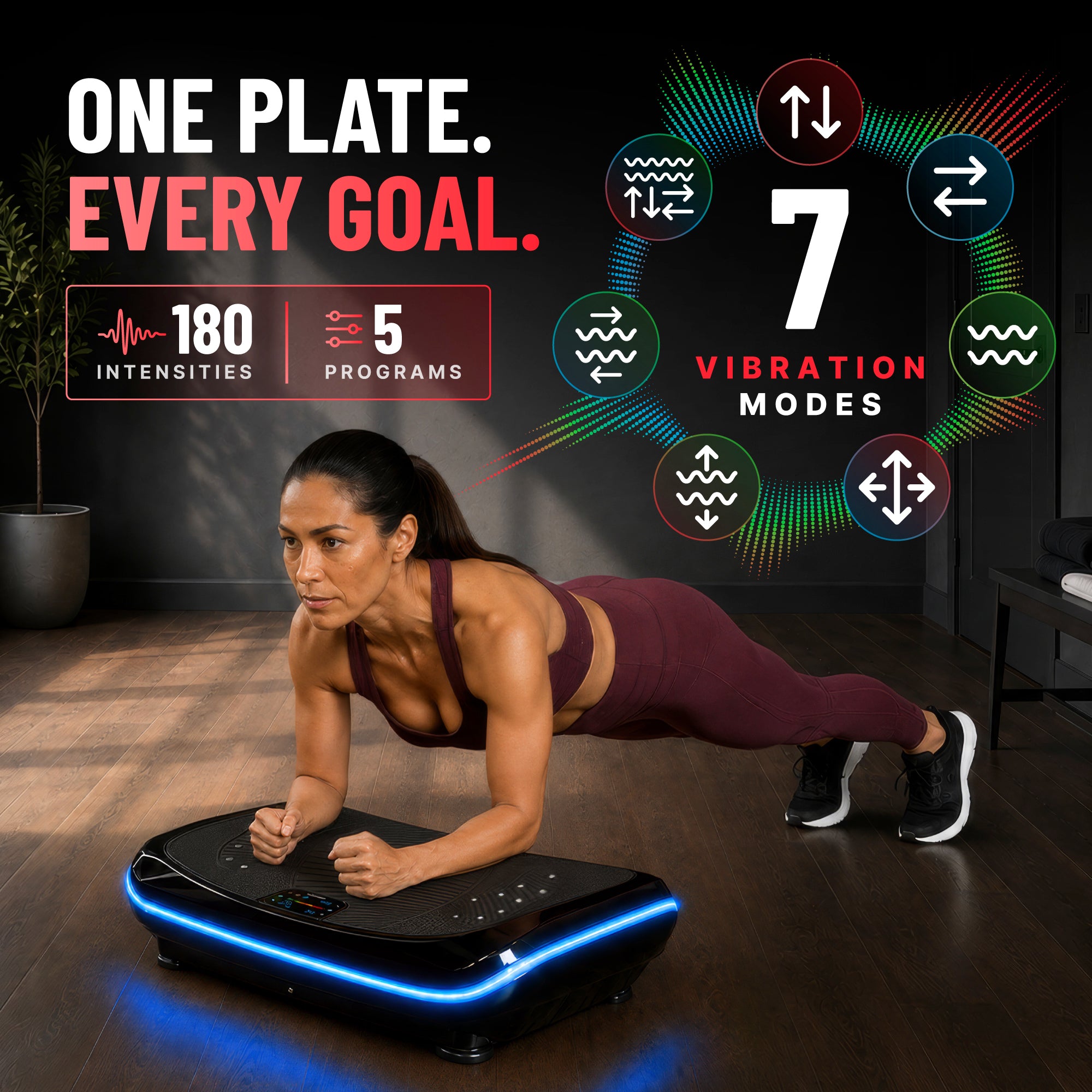 Bluefin 4D Plataforma Vibratoria de Triple Motor