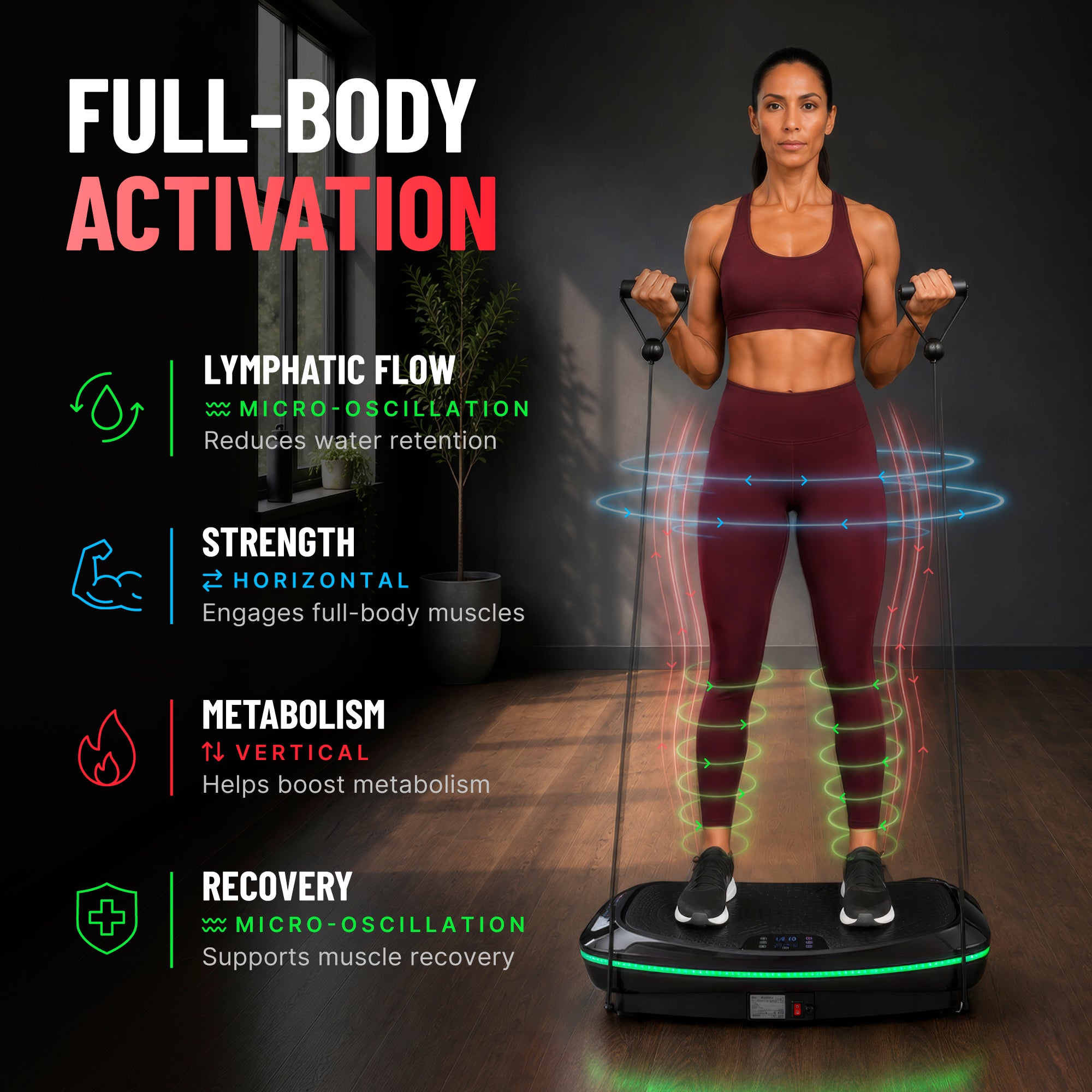 4D Triple Motor Vibration Plate