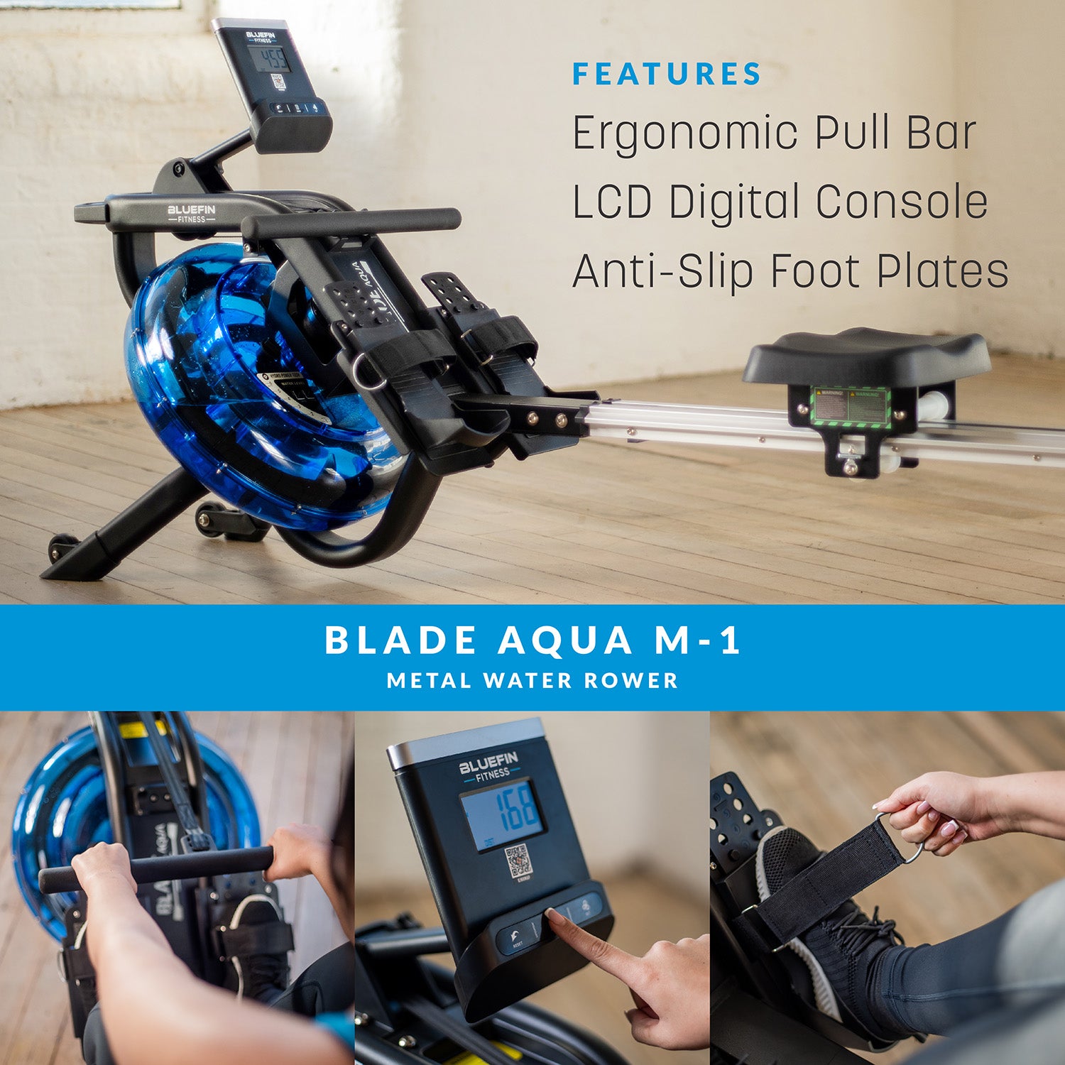 Blade Aqua Metal Water Rower