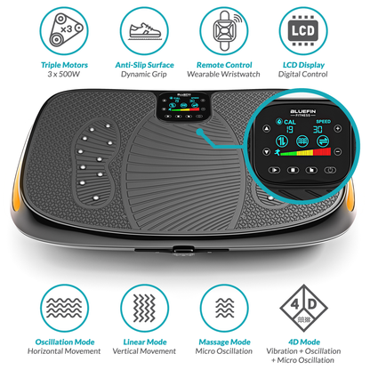 Bluefin 4D Triple Motor Vibration Plate