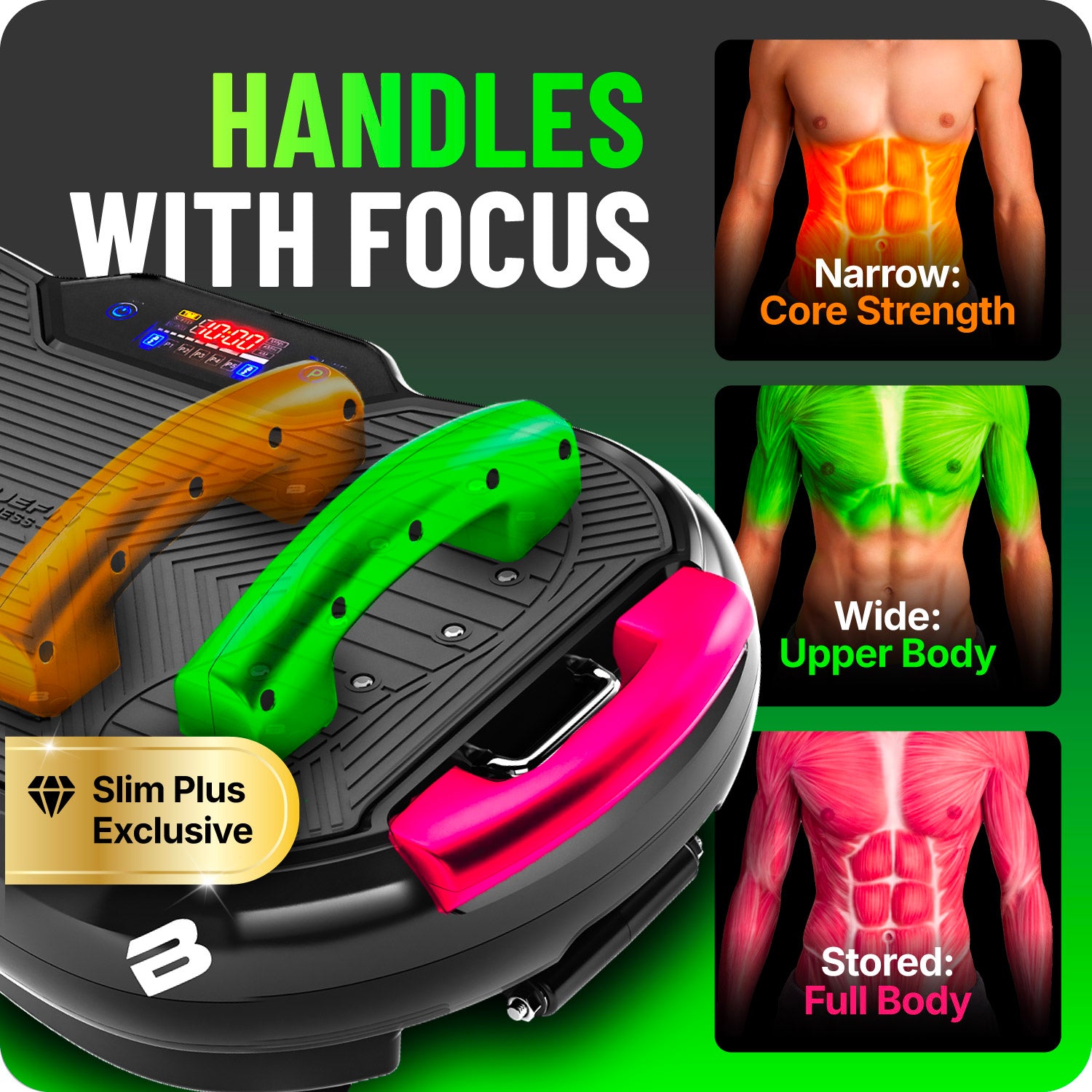 Bluefin Ultra SLIM PLUS Plataforma vibratoria de entrenamiento dual
