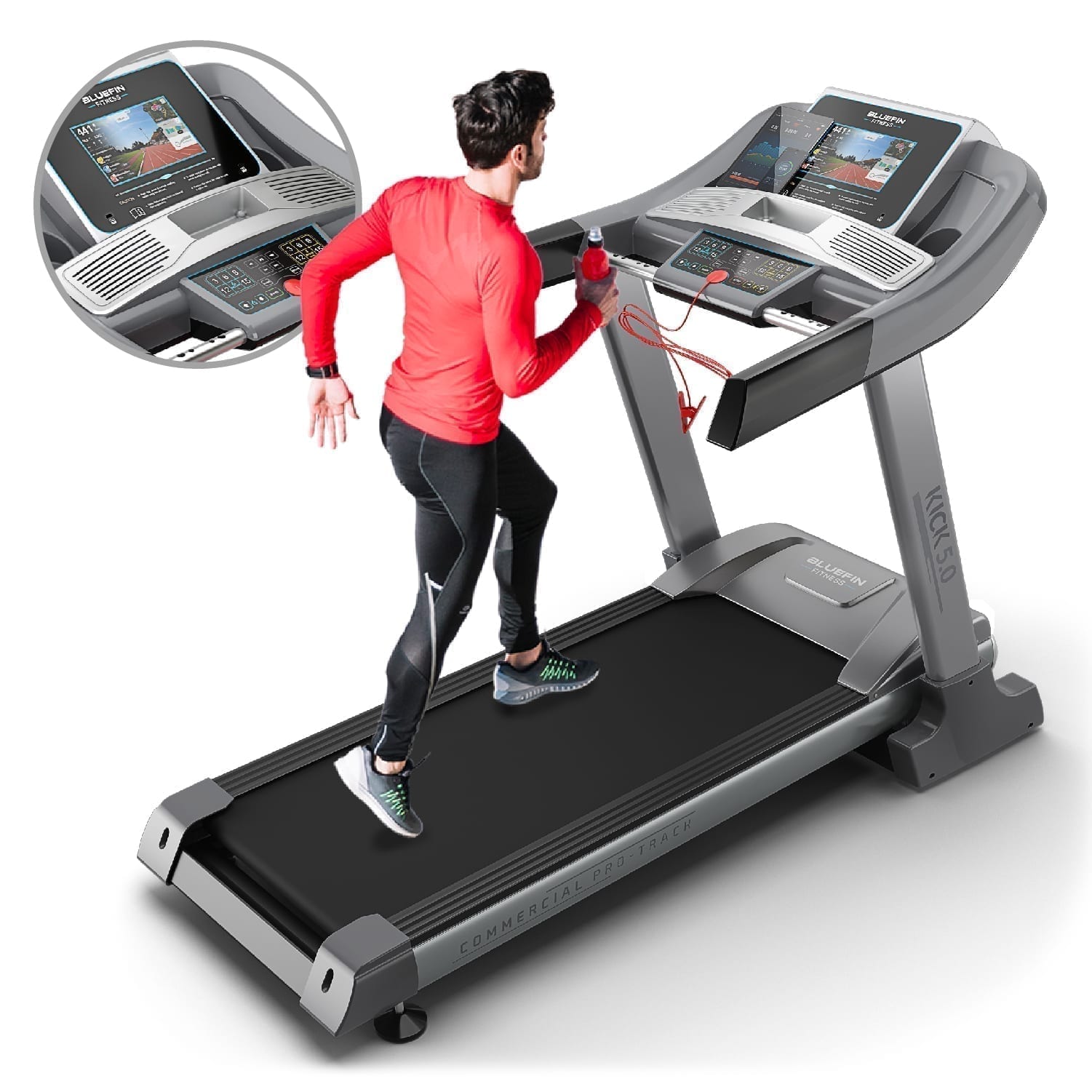 Bluefin KICK 5.0 Folding High Speed Treadmill